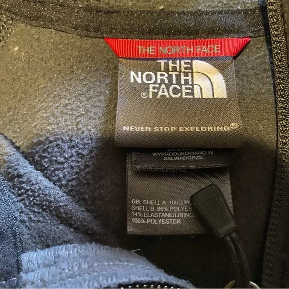 THE NORTH FACE TNF black lightweight 1/2 zip pullover fleece L flash dry… - Picture 3 of 7